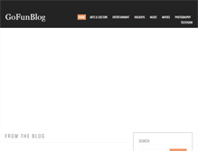 Tablet Screenshot of gofunblog.com